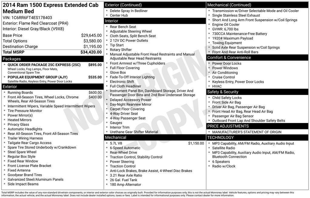 Used 2014 RAM 1500 Express RWD image 3