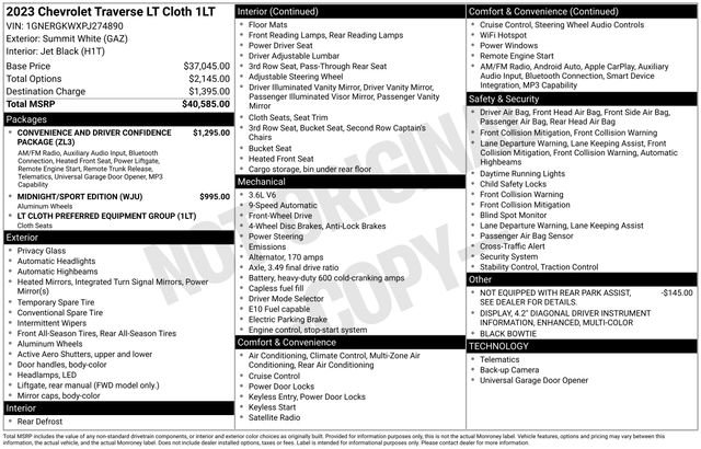 Used 2023 Chevrolet Traverse LT image 18