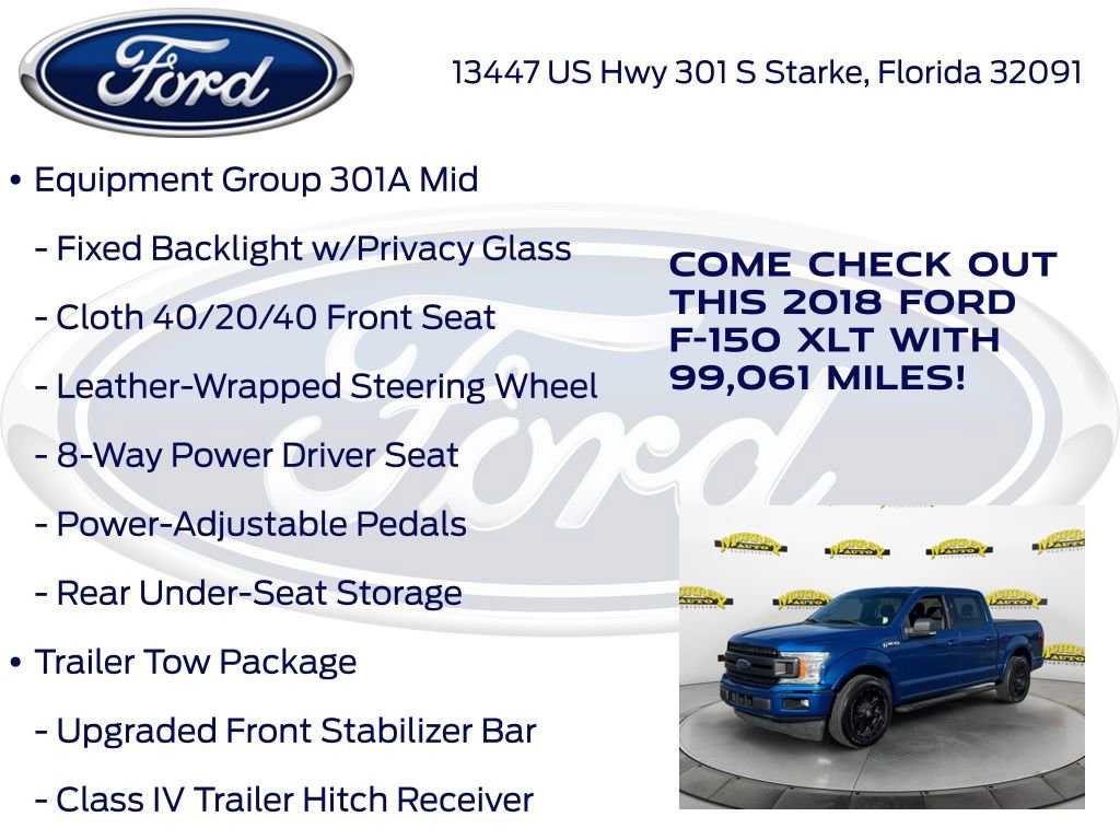 Certified 2018 Ford F150 XLT w/ Equipment Group 301A Mid RWD image 22