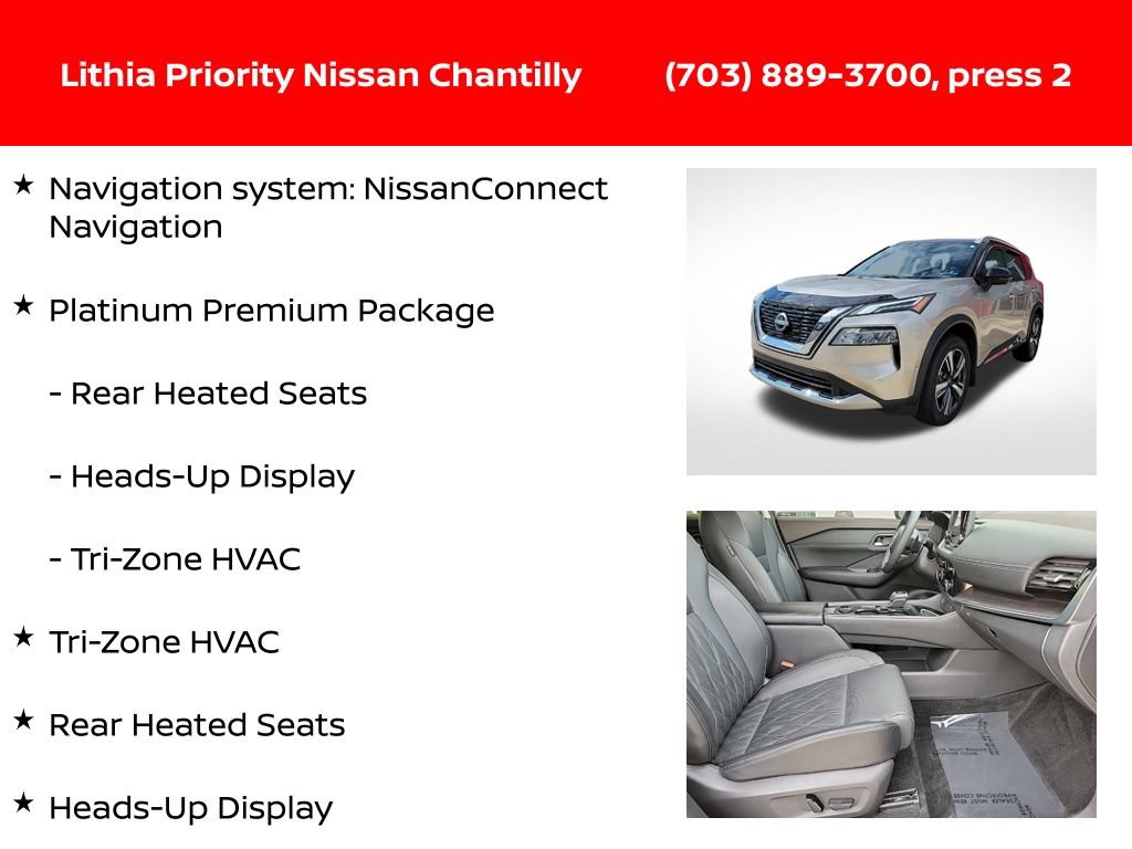 Used 2023 Nissan Rogue Platinum w/ Platinum Premium Package AWD/4WD image 12