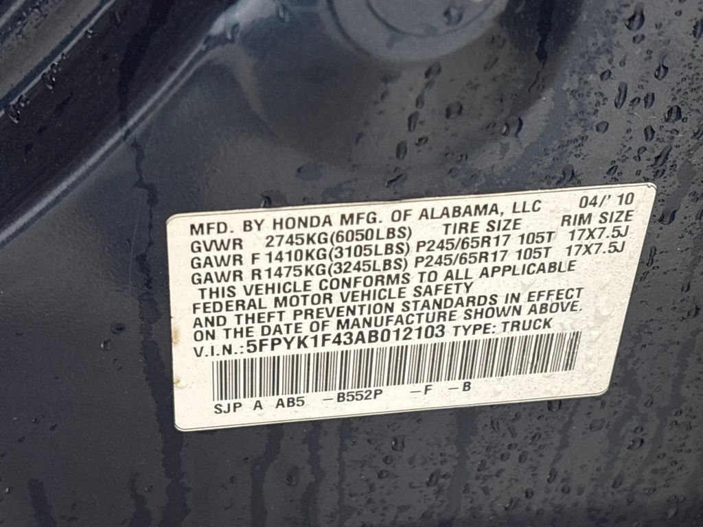 Used 2010 Honda Ridgeline RTS image 12