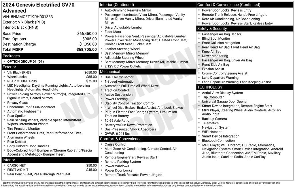 Used 2024 Genesis Electrified GV70 AWD/4WD image 12
