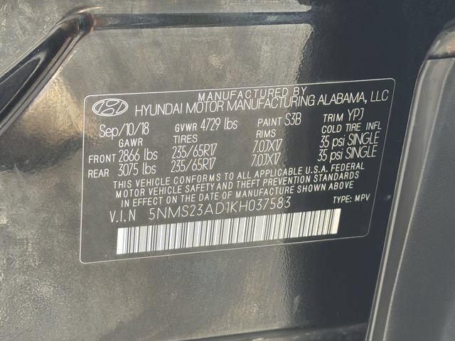 Used 2019 Hyundai Santa Fe SE FWD image 15