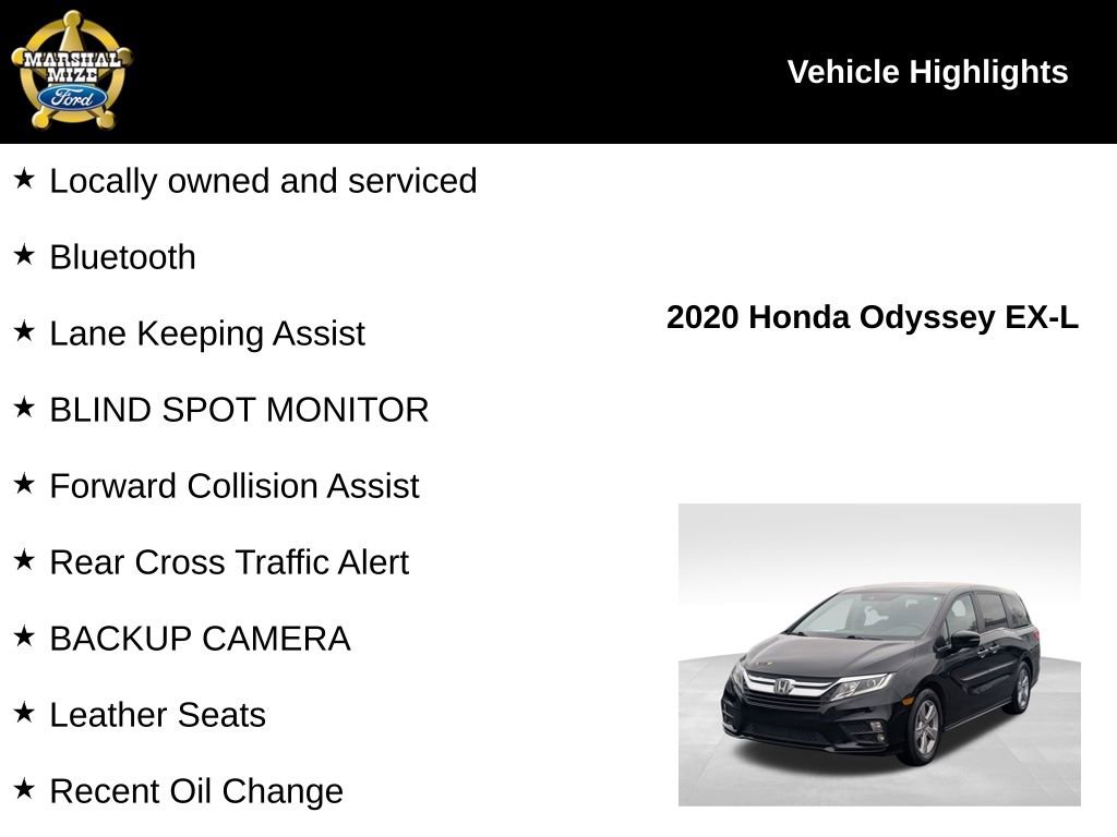 Used 2020 Honda Odyssey EX-L image 2