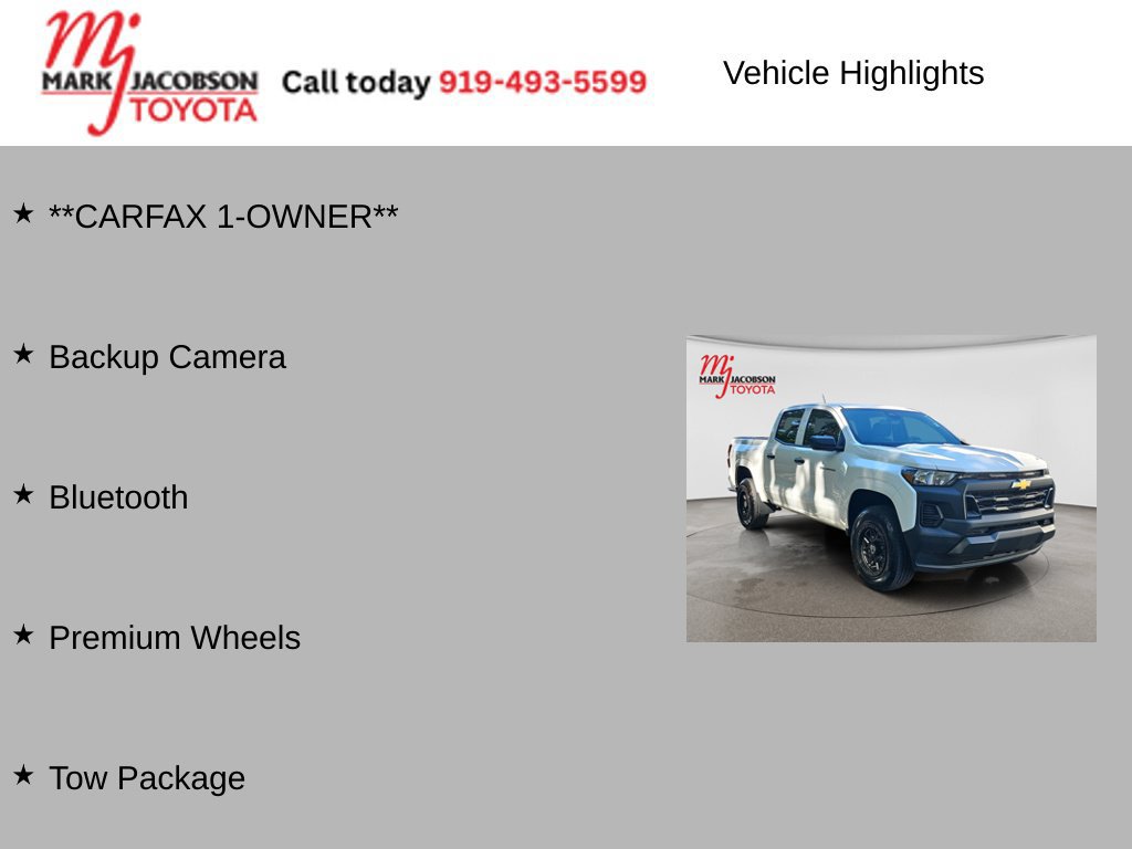 Used 2025 Chevrolet Colorado W/T w/ WT Convenience Package II RWD image 6
