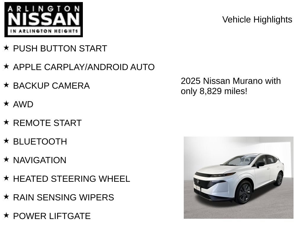 Used 2025 Nissan Murano SL w/ Cargo Package AWD/4WD image 8