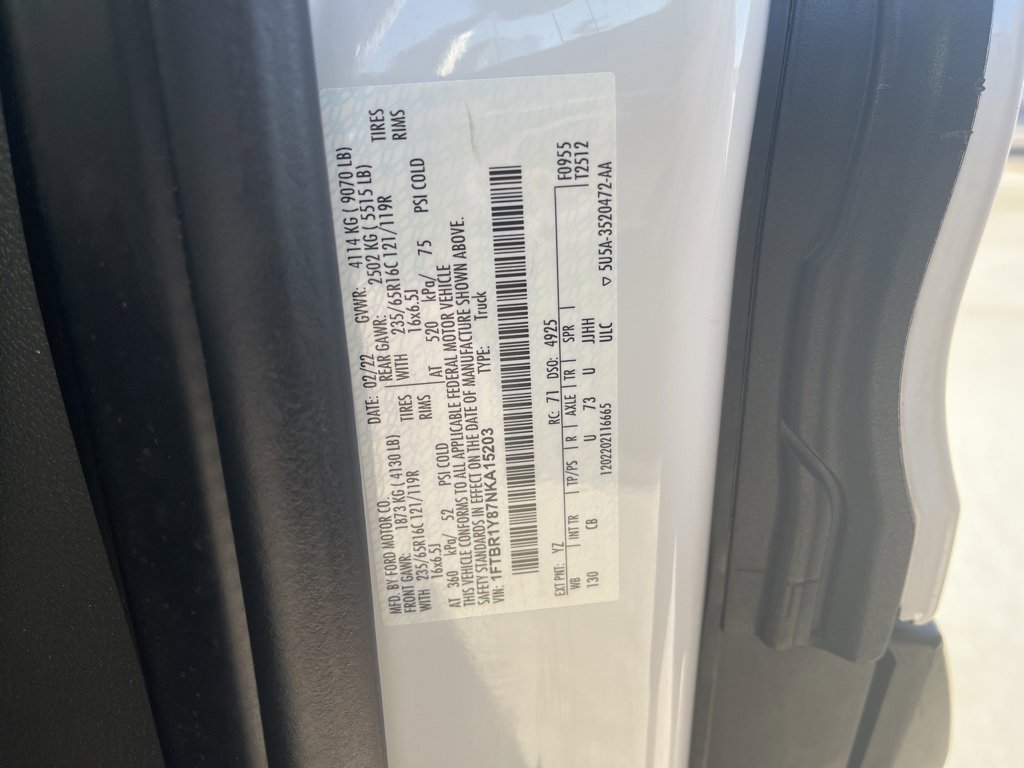 Certified 2022 Ford Transit 250 Low Roof w/ Exterior Upgrade Package image 11