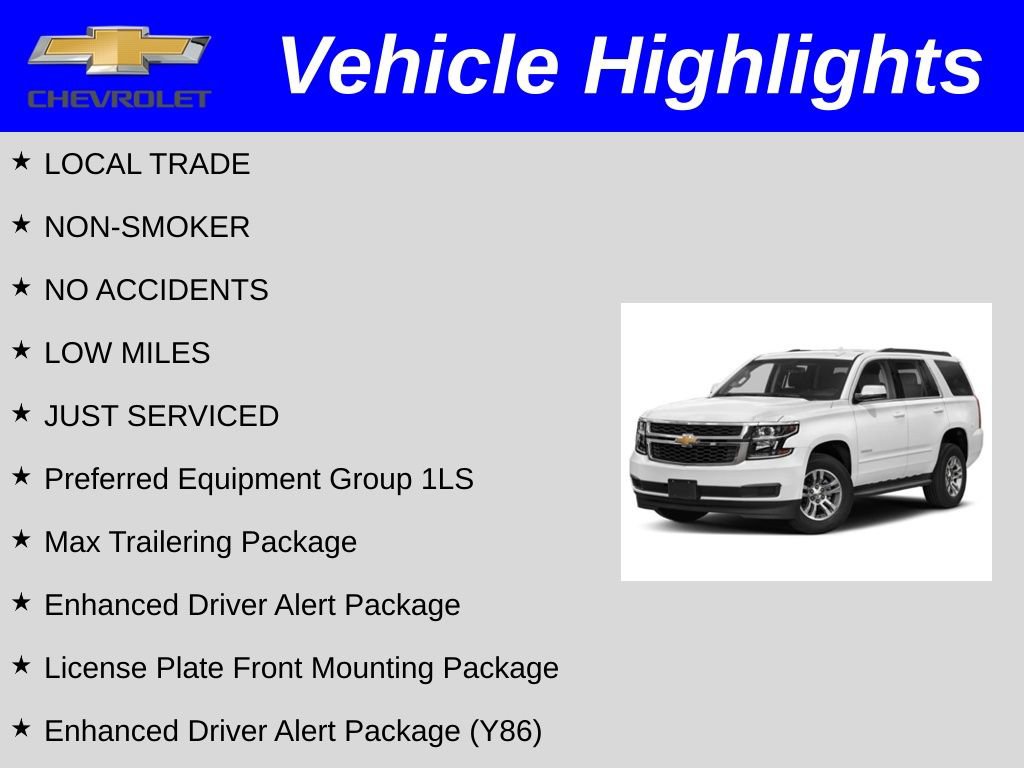 Used 2019 Chevrolet Tahoe LS w/ Enhanced Driver Alert Package image 2
