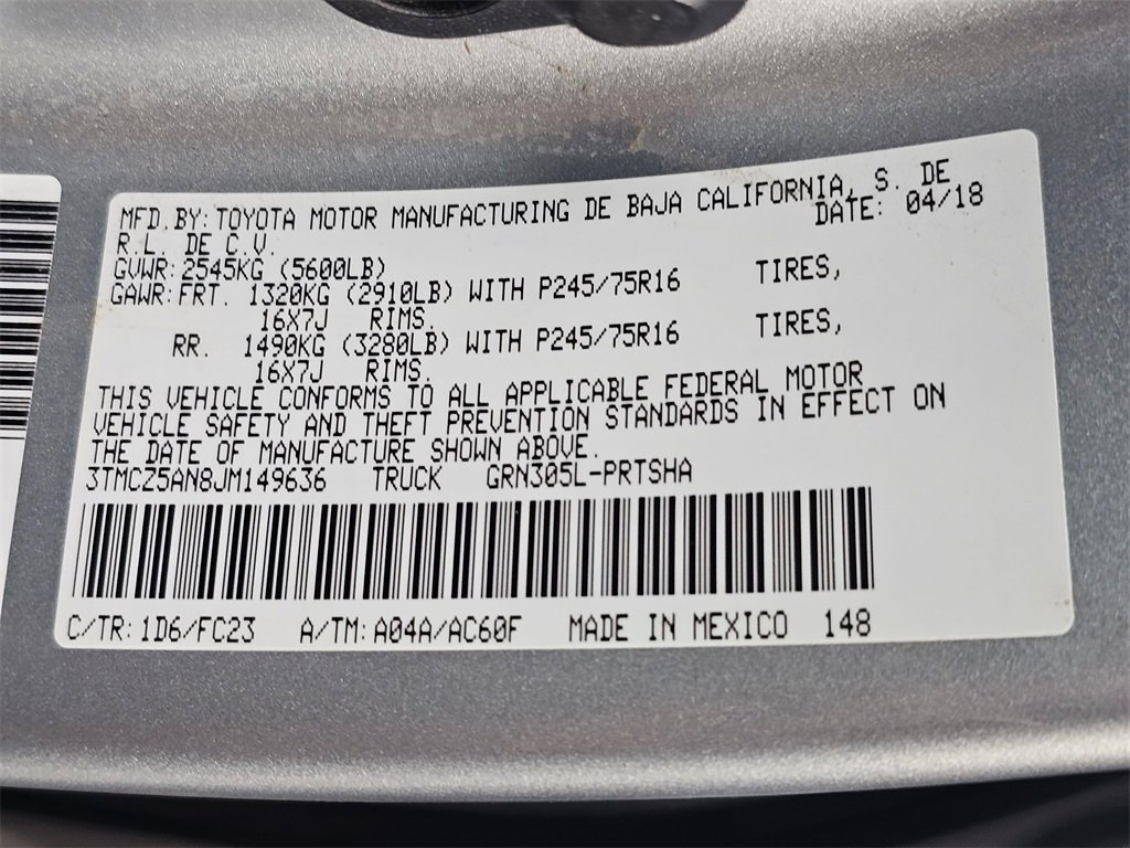 Used 2018 Toyota Tacoma SR5 image 31