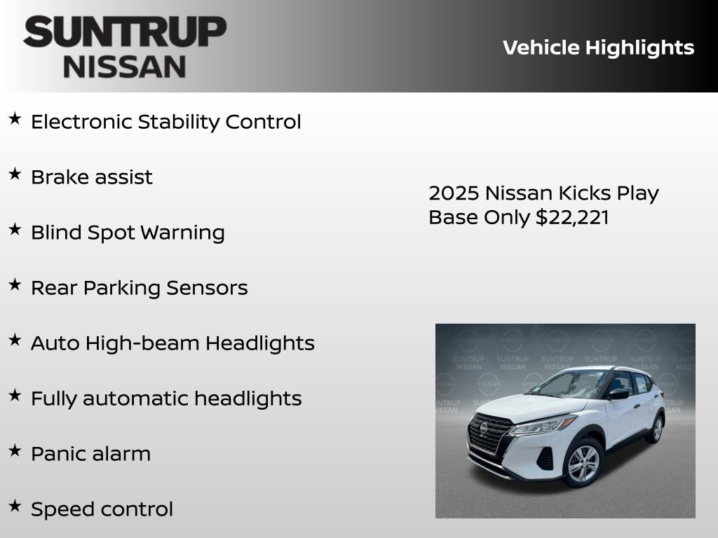 New 2025 Nissan Kicks Play S image 23