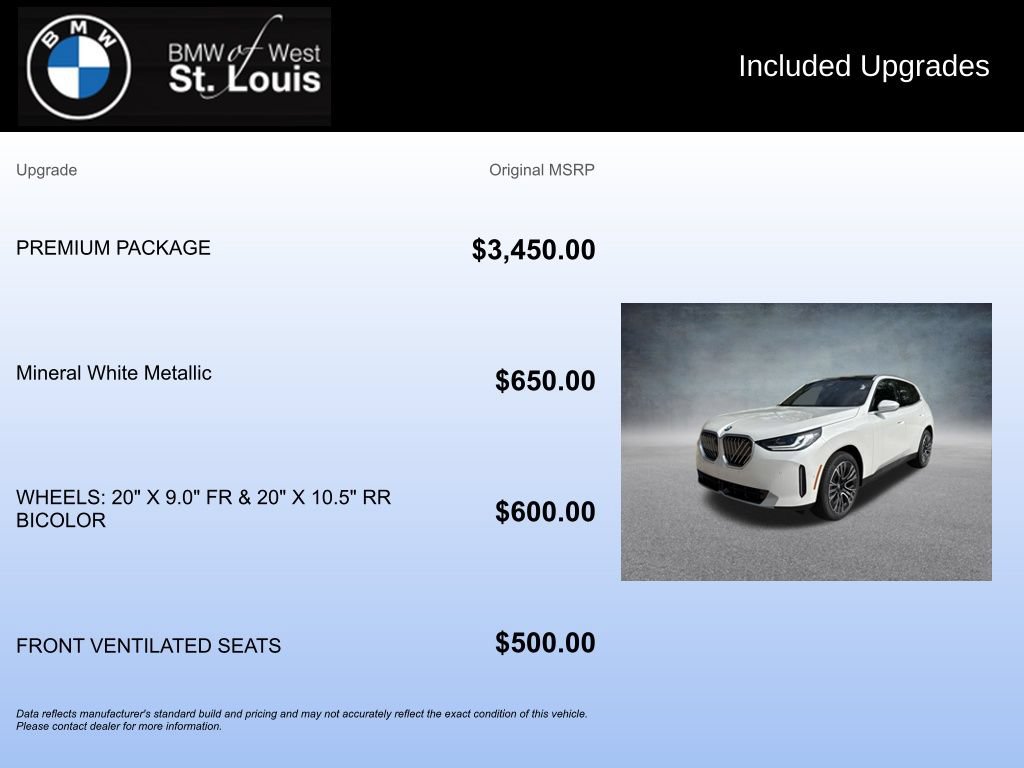 New 2026 BMW X3 xDrive30i w/ Premium Package AWD/4WD image 17