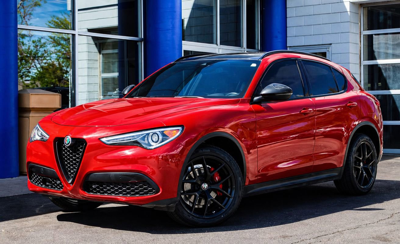 Used 2019 Alfa Romeo Stelvio Ti Sport w/ Quick Order Package 22S Sport AWD/4WD image 1