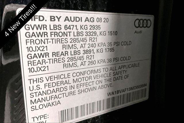 Certified 2021 Audi Q8 Premium Plus AWD/4WD image 24