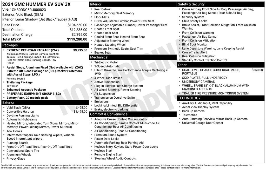 Used 2024 GMC Hummer EV 3X w/ Extreme Off-Road Package AWD/4WD image 3
