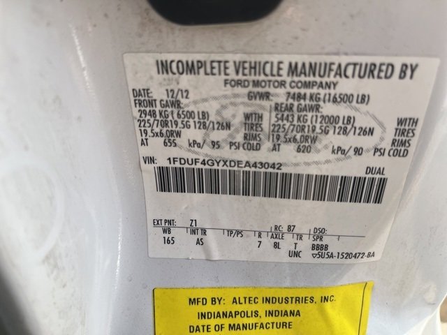 Used 2013 Ford F450 XL w/ Snow Plow Prep Pkg image 17