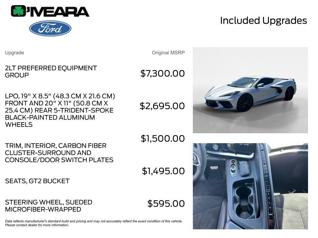 Used 2020 Chevrolet Corvette Stingray Preferred Cpe w/ 2LT Preferred Equipment Group RWD image 4