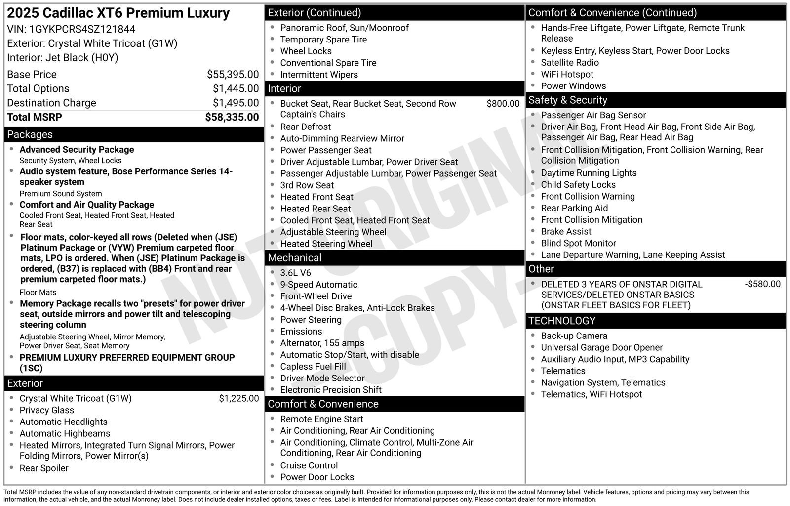 Certified 2025 Cadillac XT6 Premium Luxury image 36