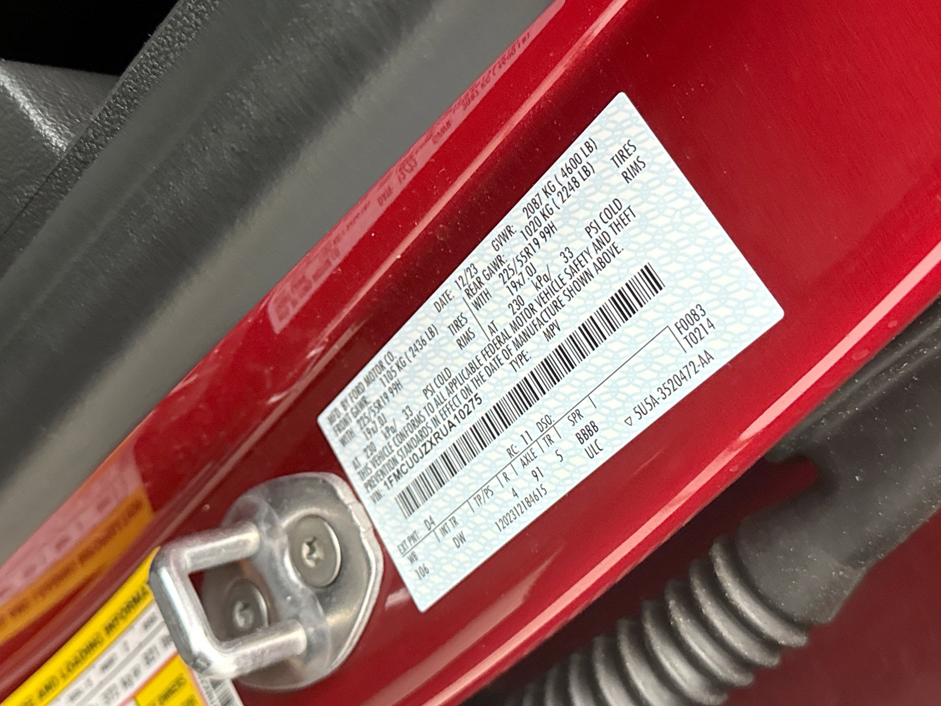 Used 2024 Ford Escape Platinum w/ Premium Technology Package image 11