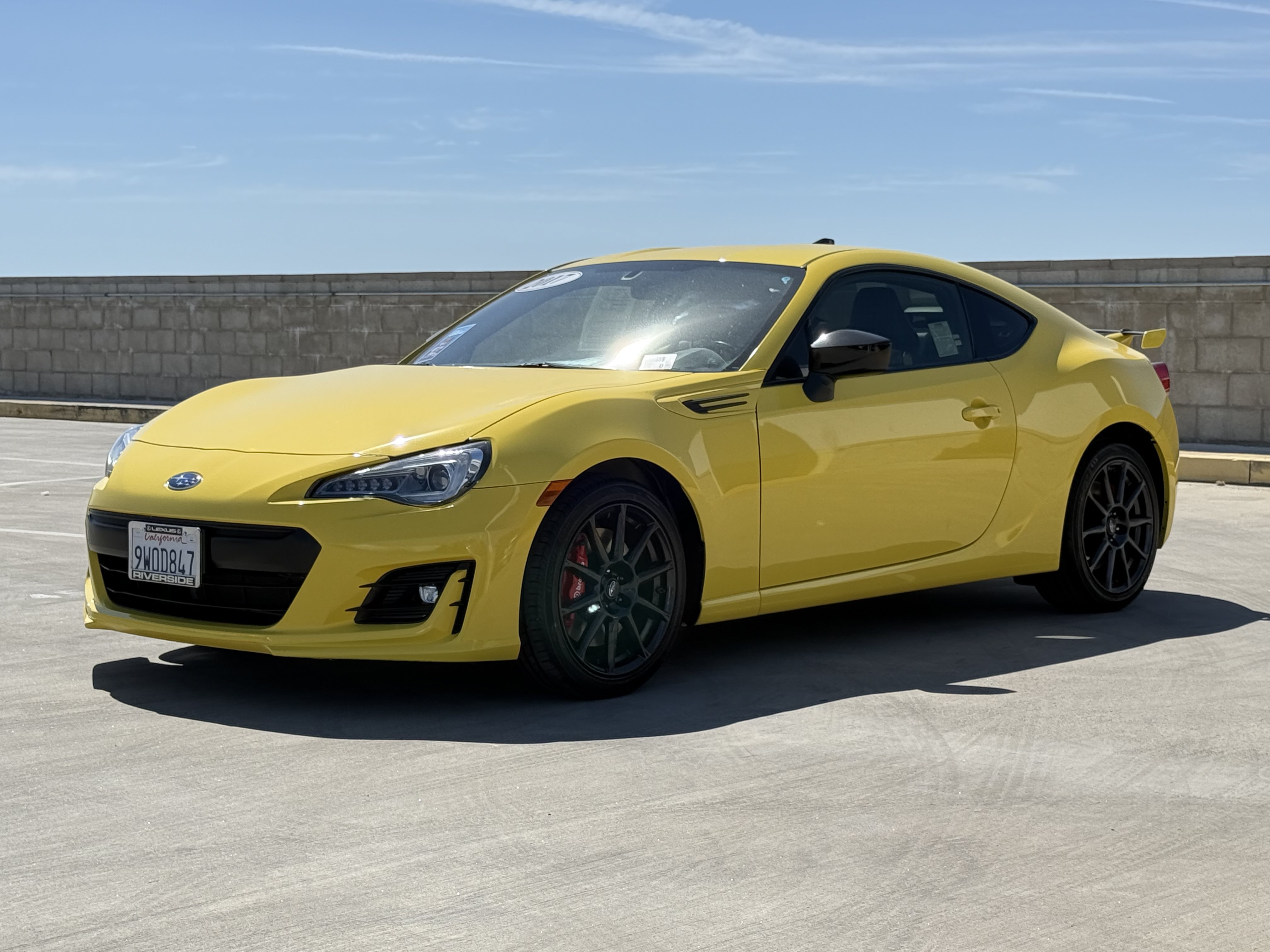 Used 2017 Subaru BRZ Series.Yellow RWD image 8