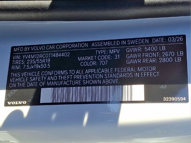 New 2026 Volvo XC60 B5 Plus w/ Protection Package Premier AWD/4WD image 7