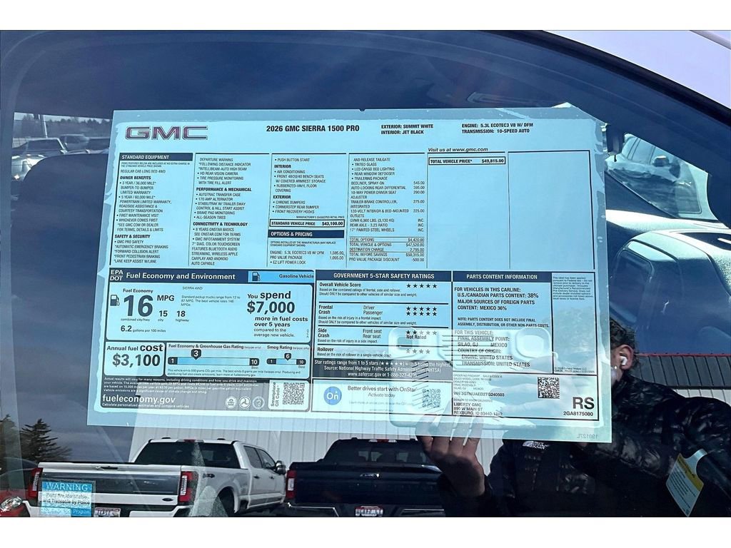 New 2026 GMC Sierra 1500 Pro w/ Pro Value Package image 13
