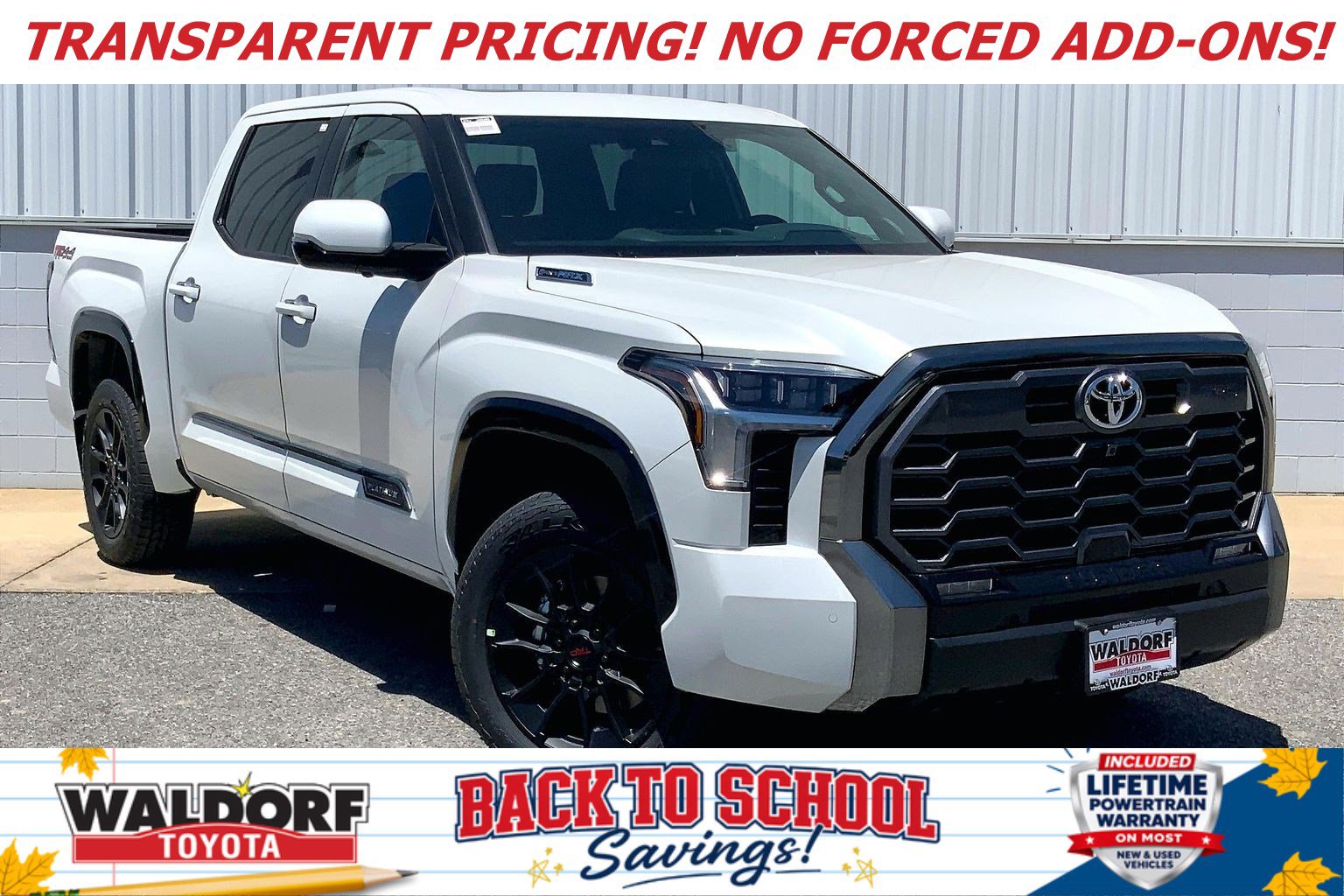 New 2026 Toyota Tundra Platinum
