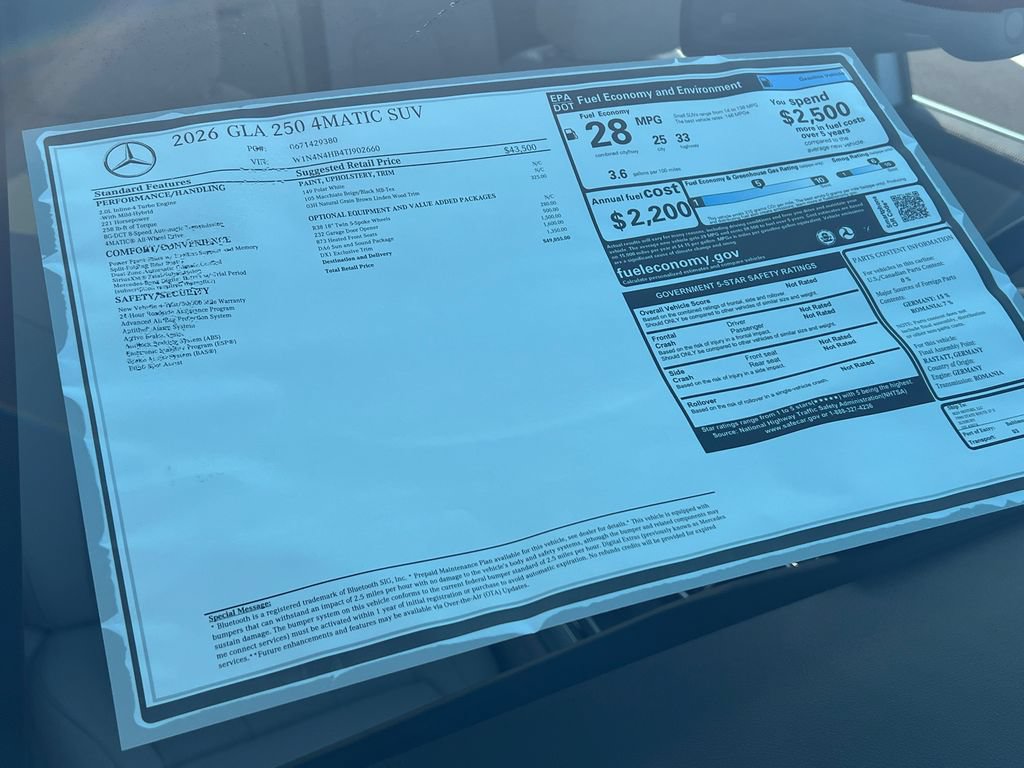 New 2026 Mercedes-Benz GLA 250 4MATIC image 37