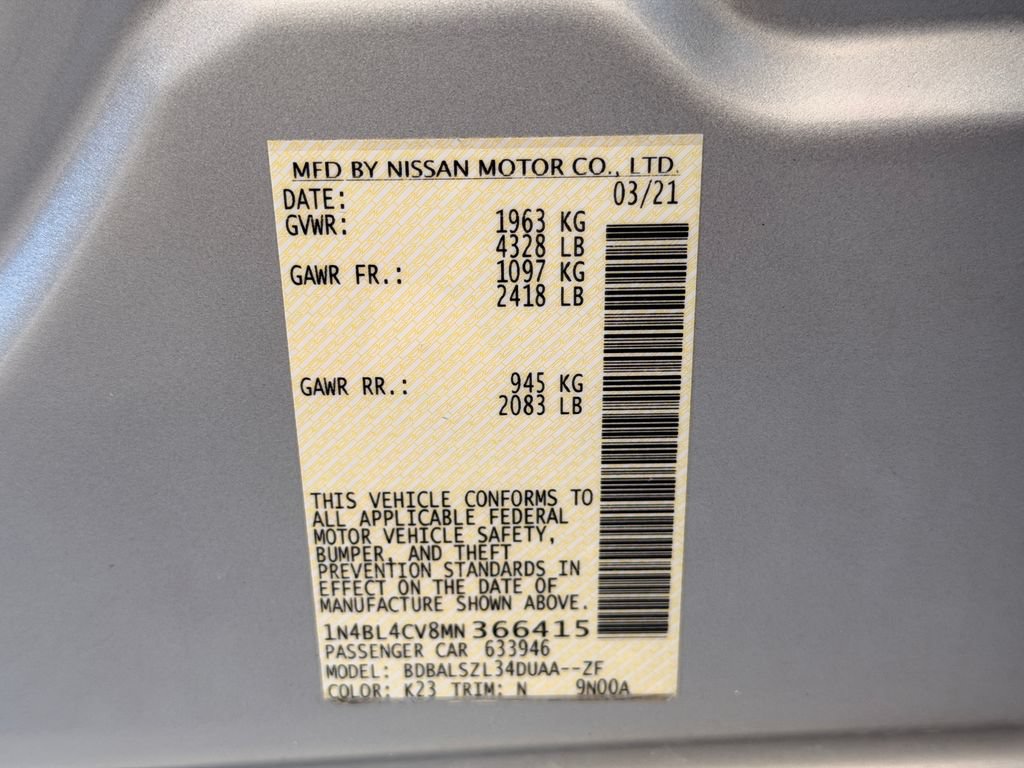 Used 2021 Nissan Altima 2.5 SR w/ SR Premium Package FWD image 36