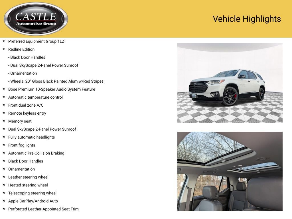 Used 2020 Chevrolet Traverse Premier w/ Redline Edition image 4