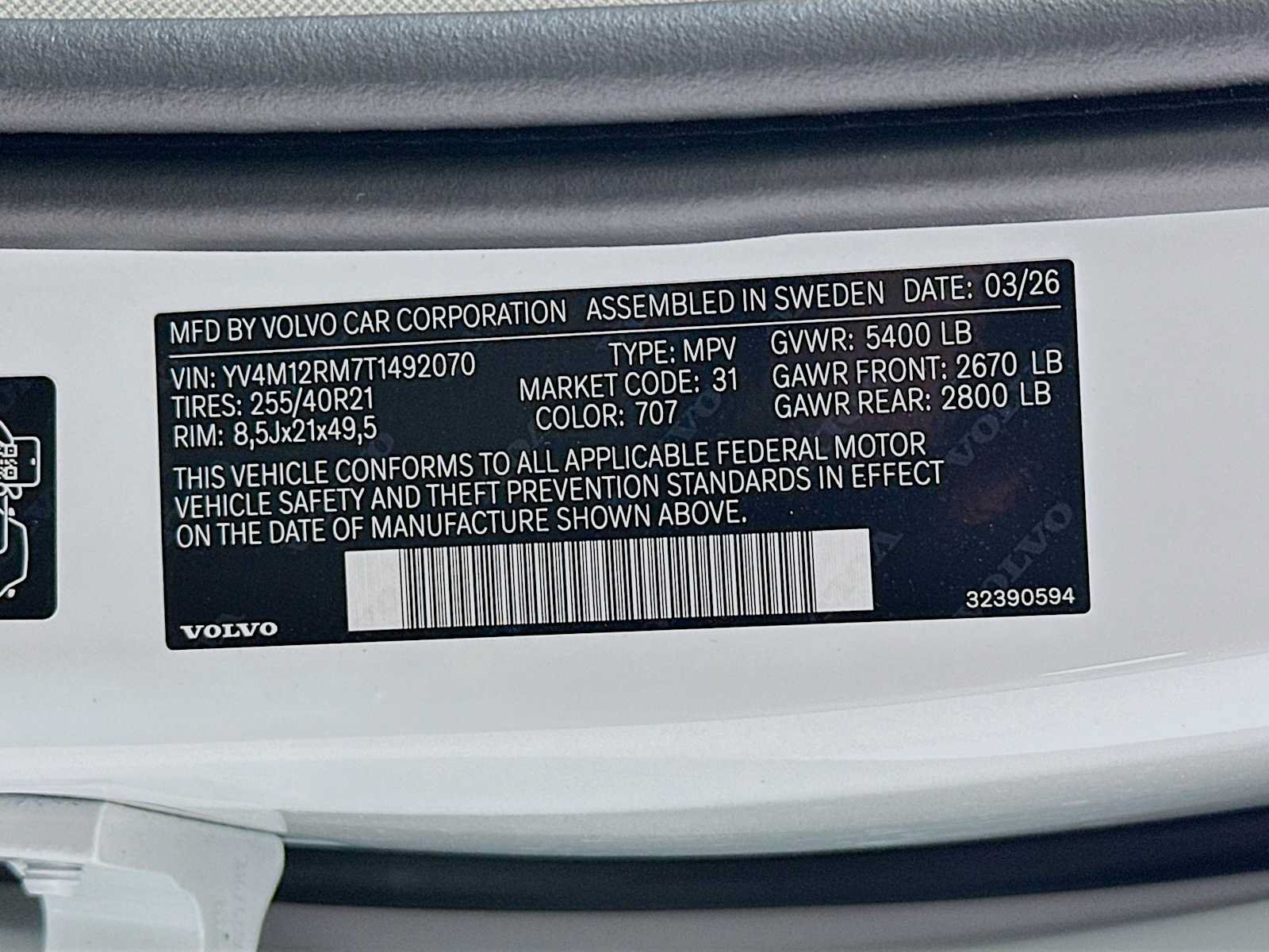 New 2026 Volvo XC60 B5 Ultra w/ Climate Package PRO AWD/4WD image 30
