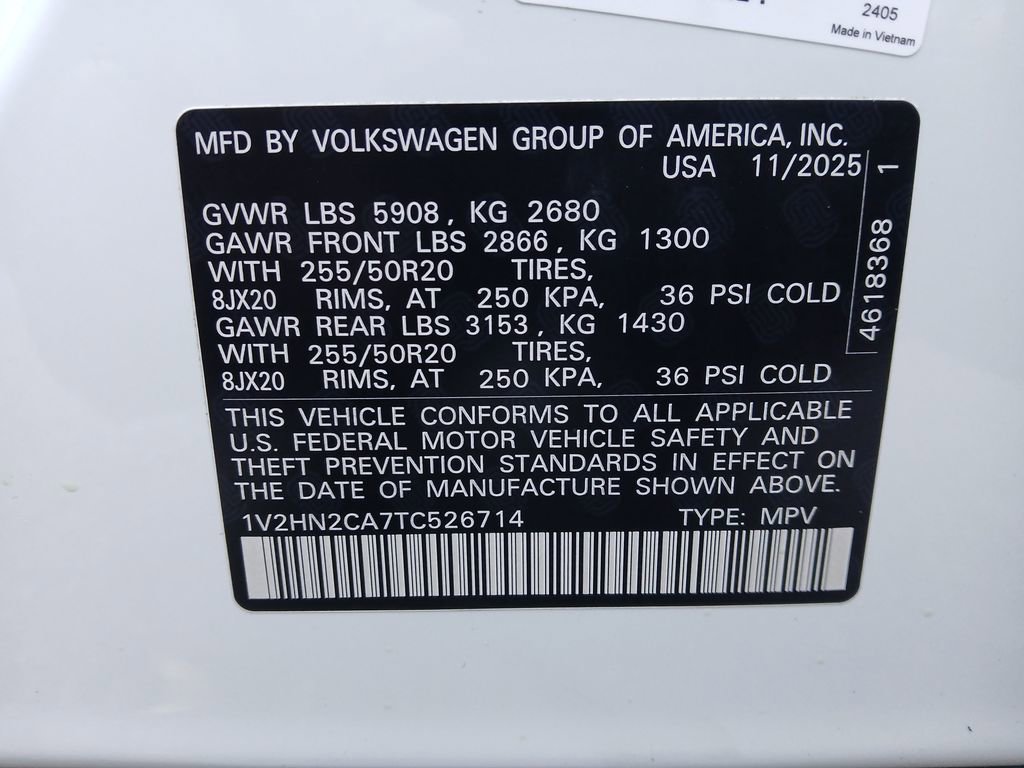 New 2026 Volkswagen Atlas SE AWD/4WD image 28
