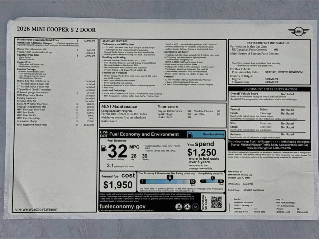 New 2026 MINI Cooper S FWD image 9