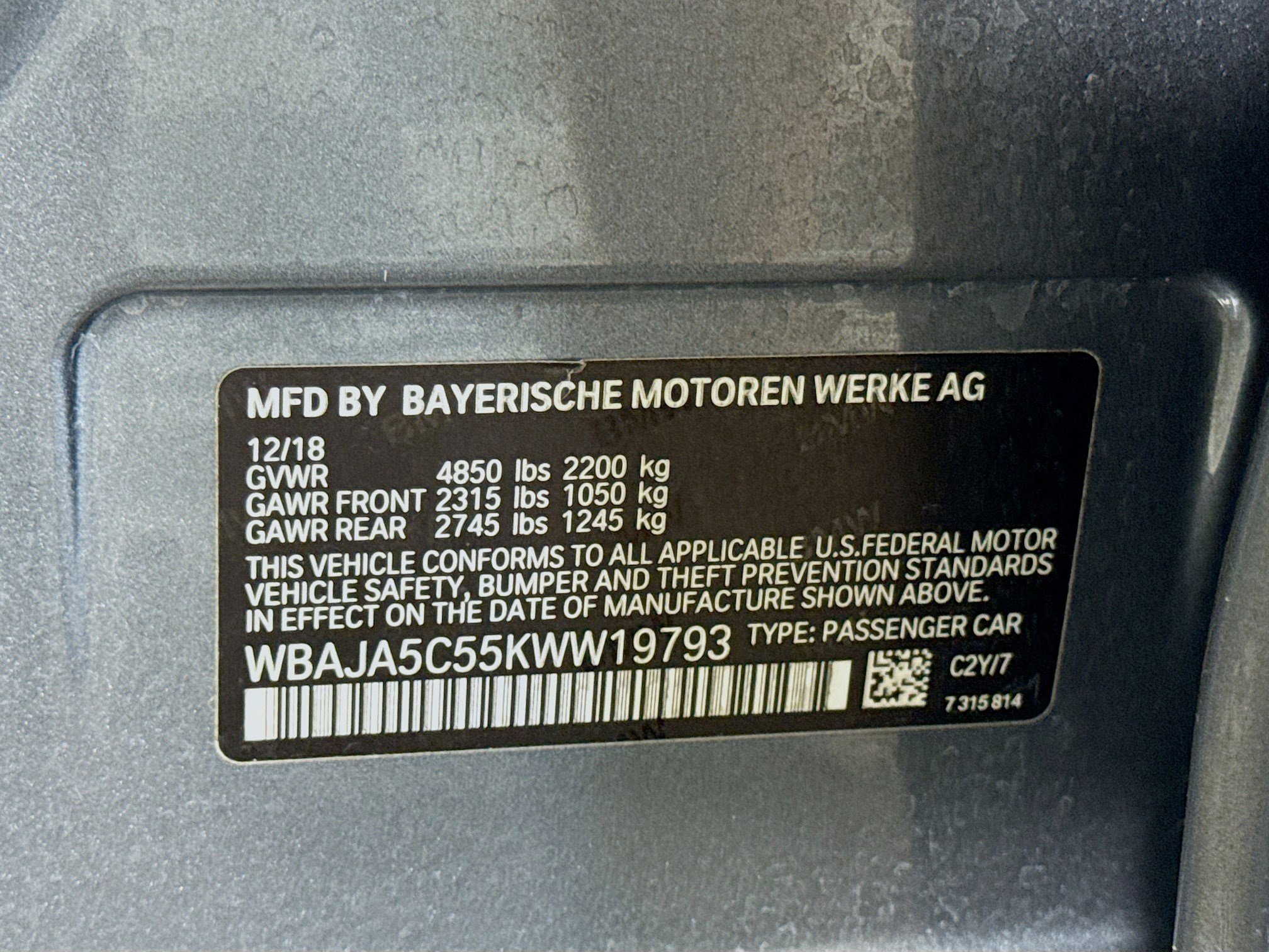 Used 2019 BMW 530i RWD image 40