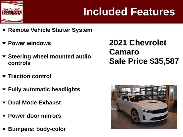 Certified 2021 Chevrolet Camaro LT RWD image 12