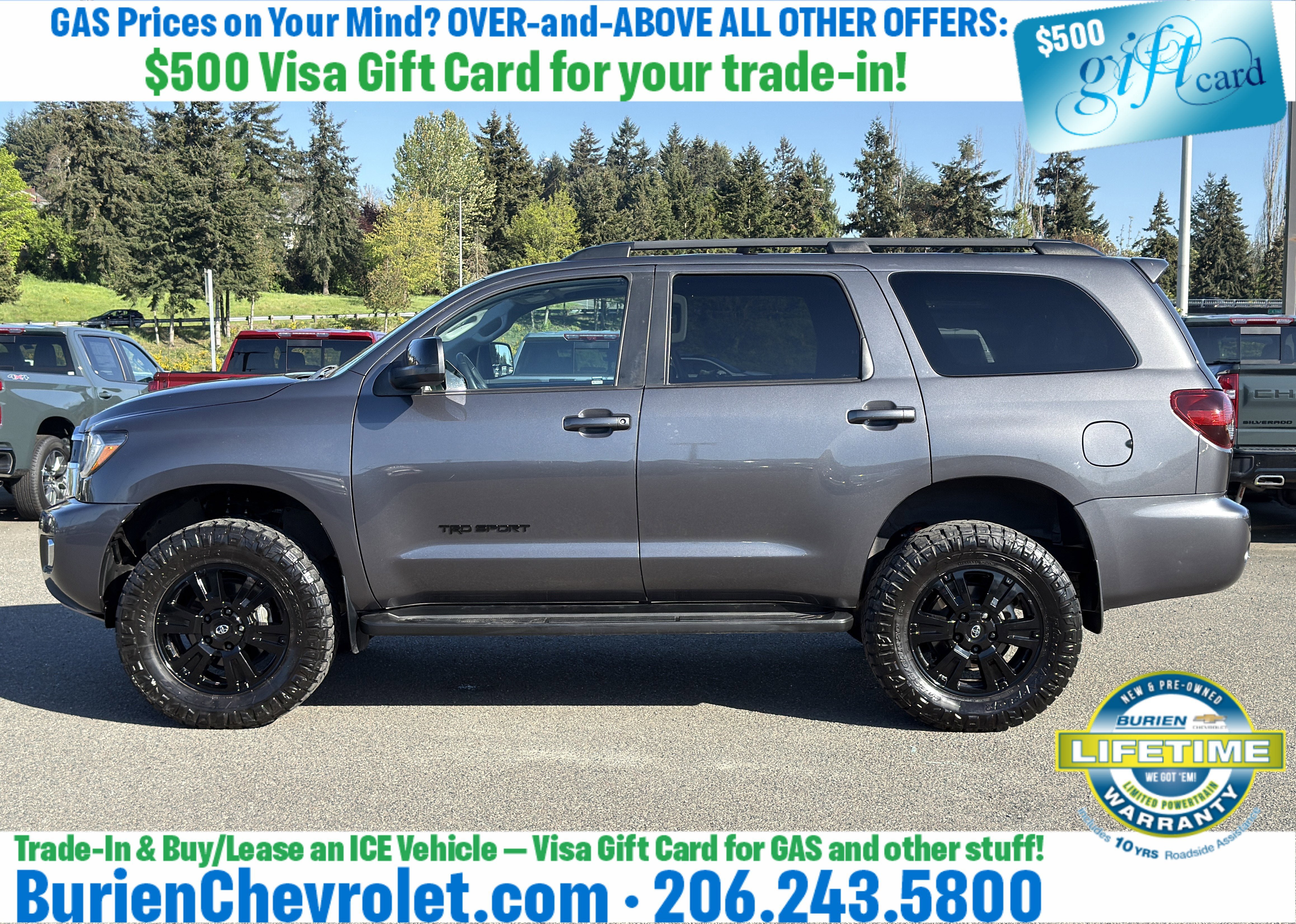 Used 2022 Toyota Sequoia TRD Sport AWD/4WD image 2