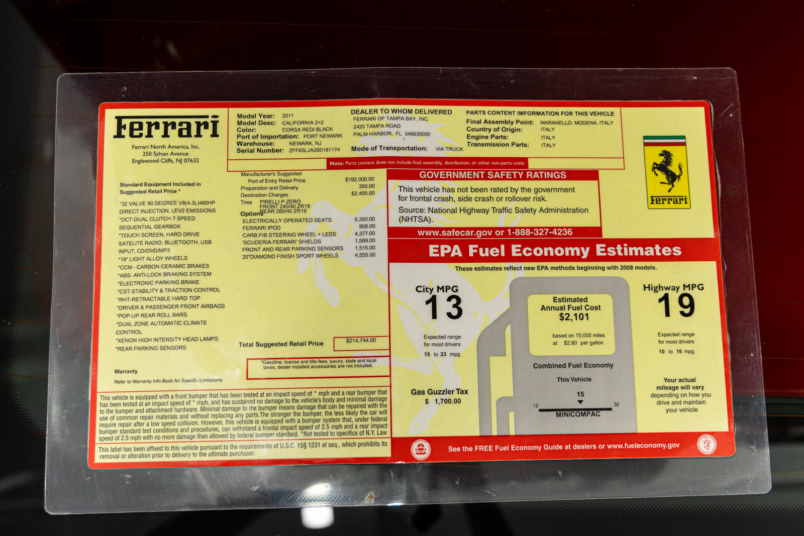 Used 2011 Ferrari California RWD image 78