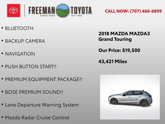 Used 2018 MAZDA MAZDA3 Grand Touring w/ Premium Equipment Package image 10