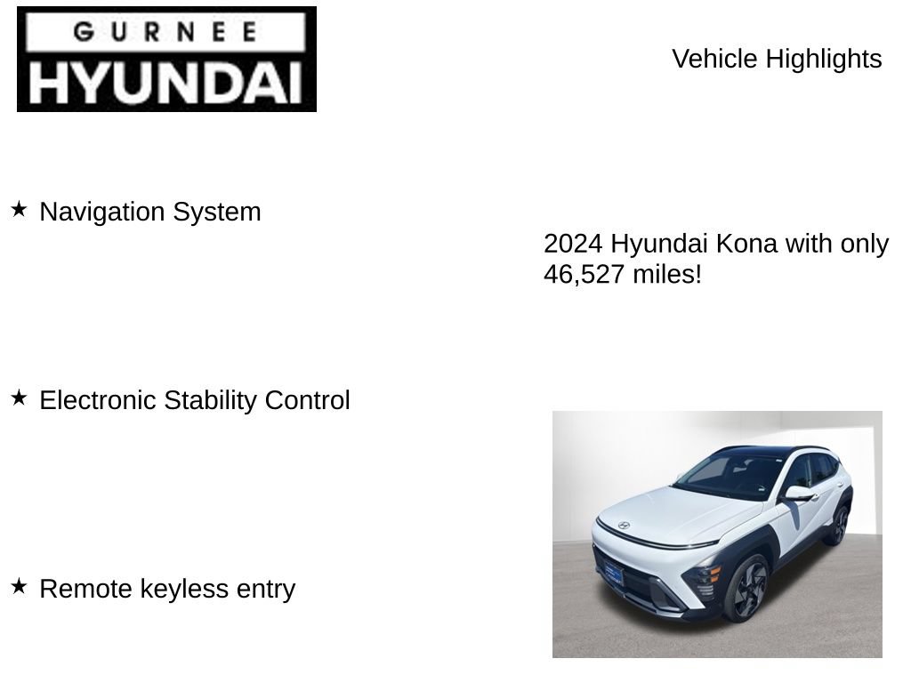 Certified 2024 Hyundai Kona Limited AWD/4WD image 7