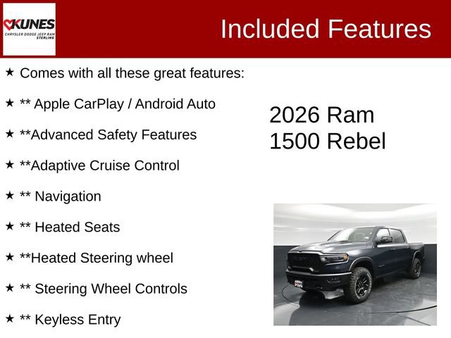 New 2026 RAM 1500 Rebel w/ Rebel Level 2 Equipment Group image 4