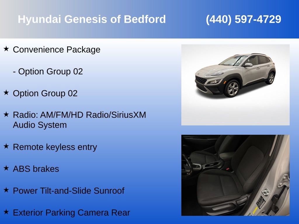 Certified 2022 Hyundai Kona SEL w/ Convenience Package image 7