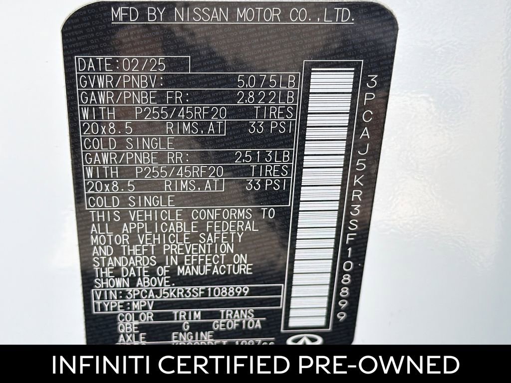 Certified 2025 INFINITI QX55 Essential AWD/4WD image 28