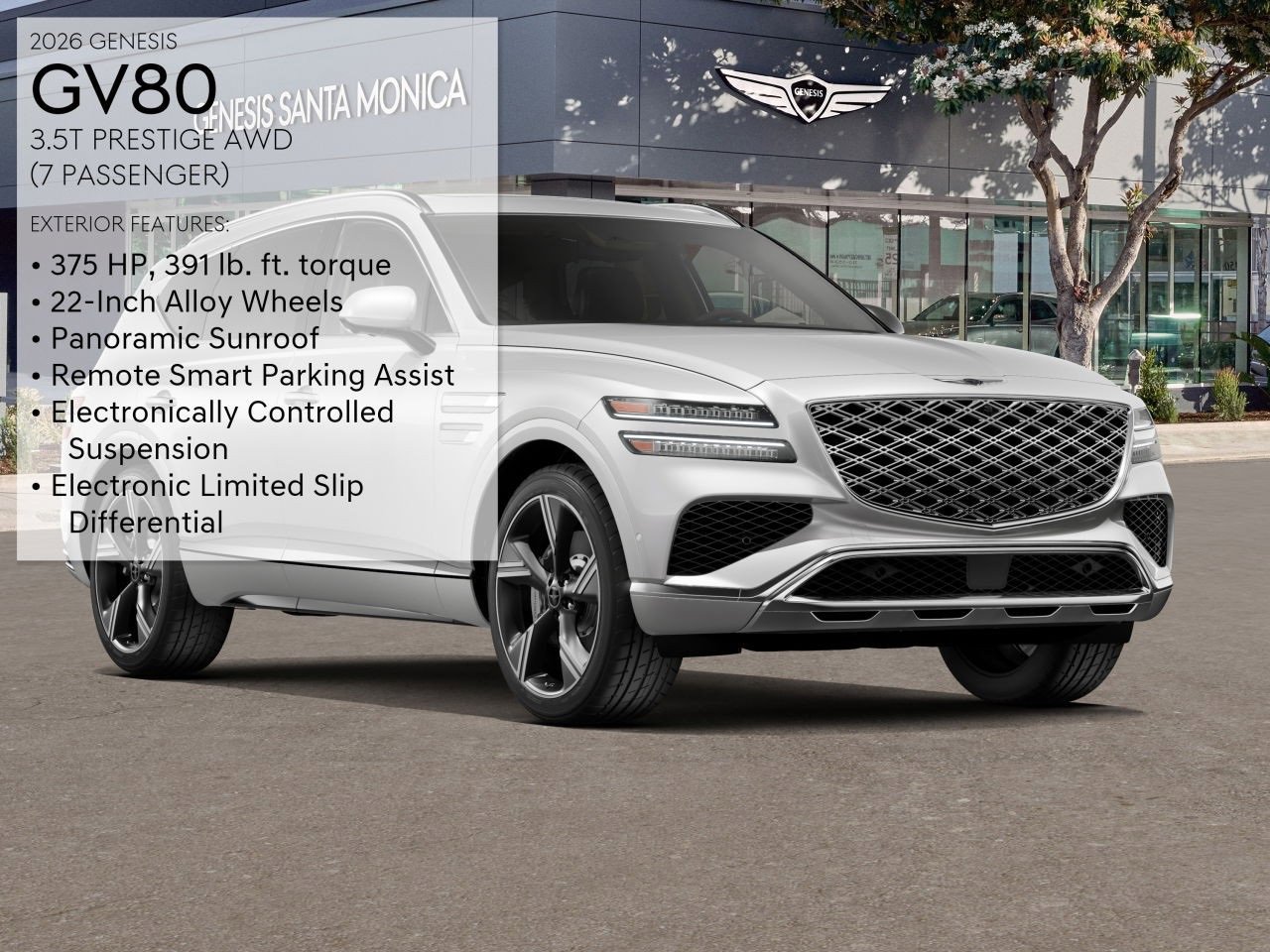 New 2026 Genesis GV80 3.5T Prestige image 3
