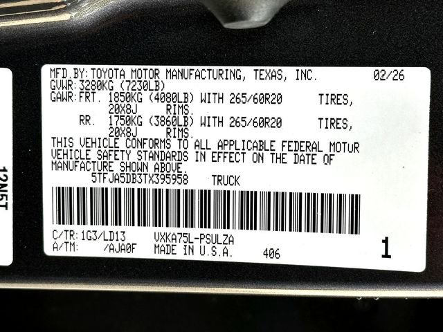 New 2026 Toyota Tundra Limited image 23