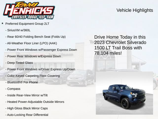 Used 2023 Chevrolet Silverado 1500 LT Trail Boss AWD/4WD image 4