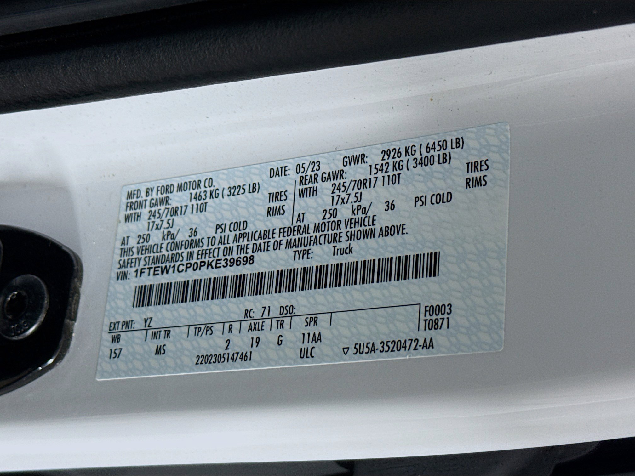 Used 2023 Ford F150 XLT w/ Equipment Group 301A Mid image 37