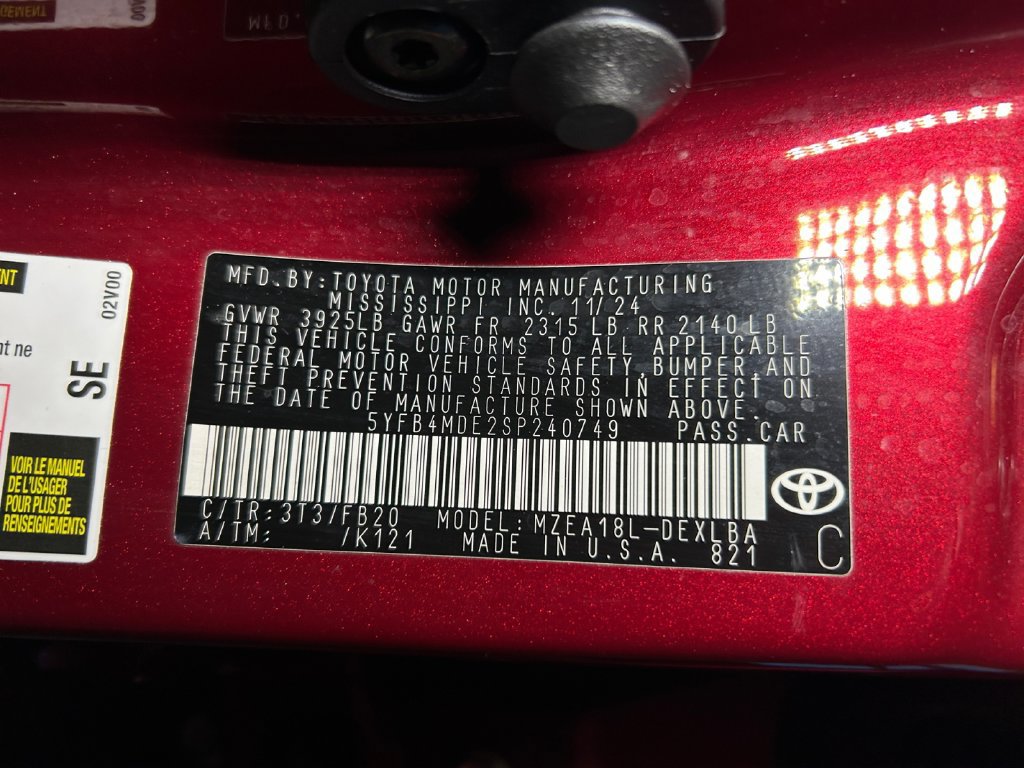 Certified 2025 Toyota Corolla LE FWD image 23