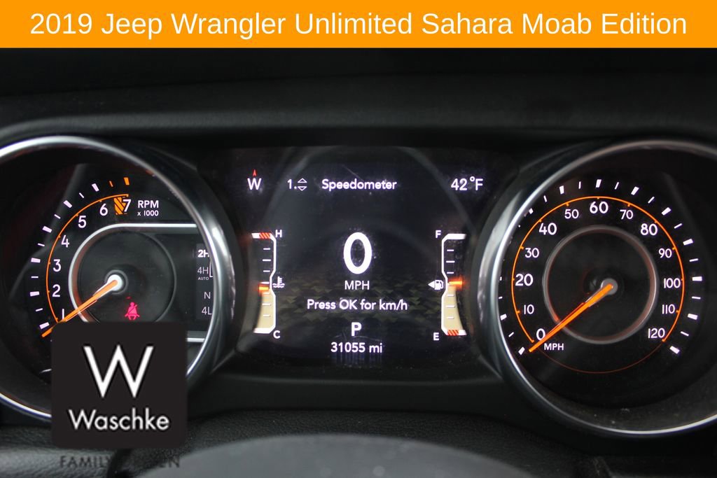 Used 2019 Jeep Wrangler Unlimited Sahara w/ Quick Order Package 24M Moab image 41