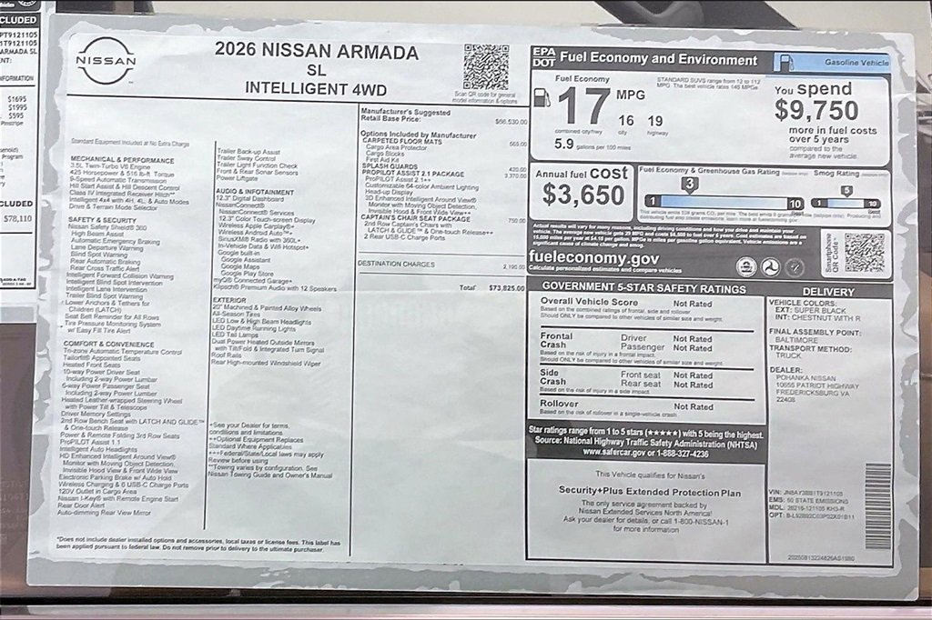 New 2026 Nissan Armada SL image 14