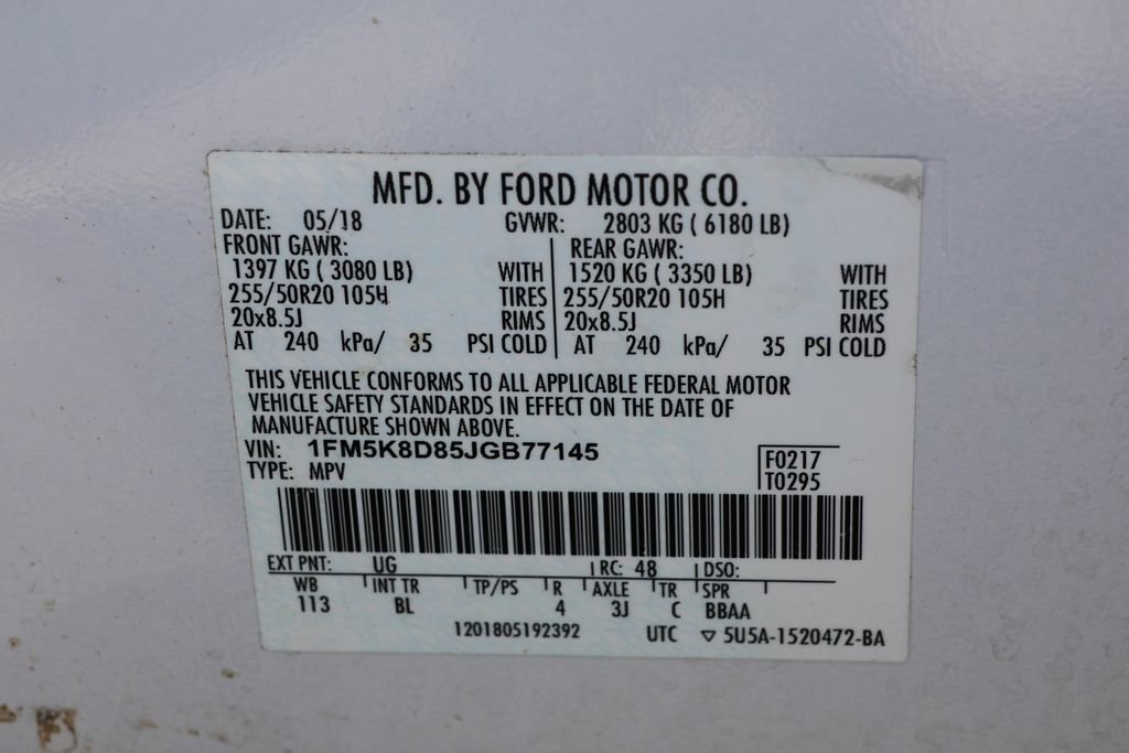 Used 2018 Ford Explorer XLT w/ Equipment Group 202A AWD/4WD image 46