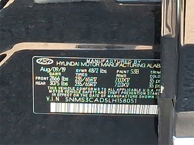 Used 2020 Hyundai Santa Fe SEL image 24